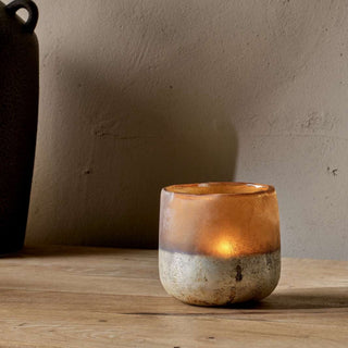 Nkuku Ngolo Amber Tealight Holder