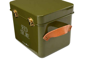 Mini seed packet store olive green
