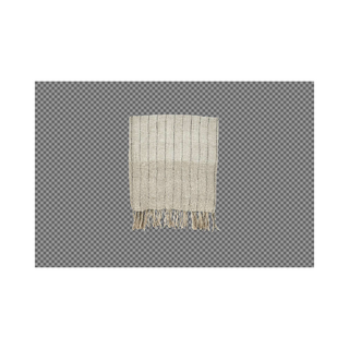 Nkuku Mayla Recycled Linen Throw | Natural Handwoven Throw
