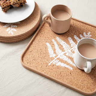 Liga Natural Cork Serving Tray | Sustainable Cork Tray 30cm
