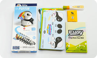 EUGY Puffin 3D Craft Kit – Eco Kids Build Toy