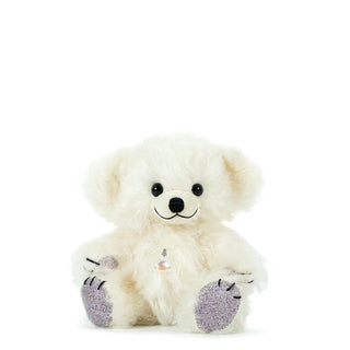 Limited Edition Merrythought Teddy Bear – Cheeky Little Crystal Bear (Silver)