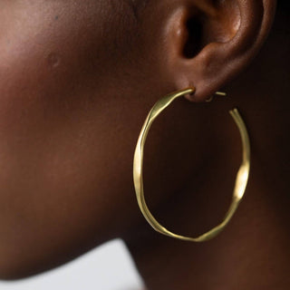 YSSO Amazon 24k Gold Plated Hoop Earrings
