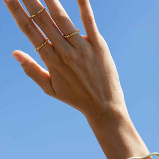 YSSO Selene Gold Ring | Adjustable Recycled 24k Gold Ring