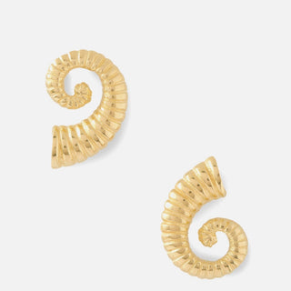 YSSO 1989 Recycled 24k Gold Statement Earrings