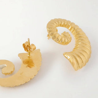 YSSO 1989 Recycled 24k Gold Statement Earrings