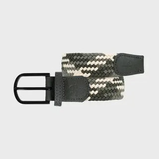 Billybelt The Amazonia Elastic Woven Belt – Green & Beige