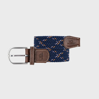 Billybelt Narvik Elastic Woven Belt – Dark Blue Flecks