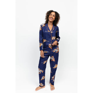 Cyberjammies Indigo Tiger Print Pyjama Set | Women’s Soft Nightwear