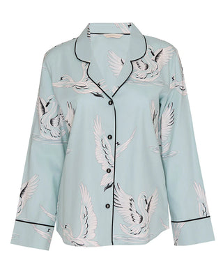 Cyberjammies Grace Swan Print Wide Leg Pyjama Set | Women’s Cotton Modal Nightwear