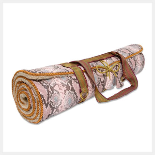 Holistic Silk Rose Cobra Lavender Yoga Rug Mat