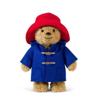 Merrythought Classic Paddington Bears in signature blue duffle coats and red hats