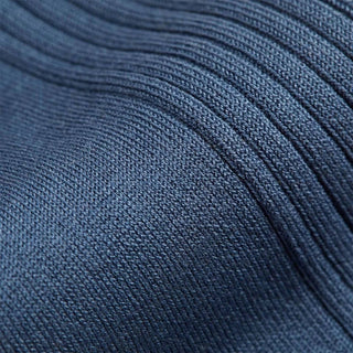 London Sock Company Dash of Class Navy – Men’s Cotton Socks, 6 Pair Gift Box (Size M, 8-10.5)