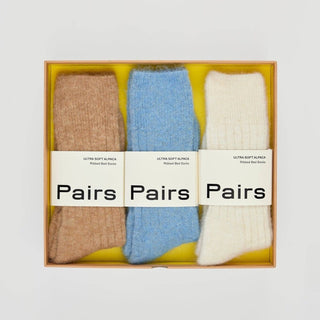 Pairs Ultra Soft Alpaca Ribbed Gift Set