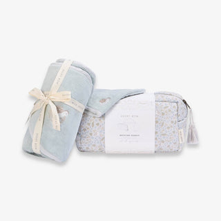 Avery Row Nature Trail Baby Bath Gift Set – Organic Cotton Towel, Mitt & Wash Bag