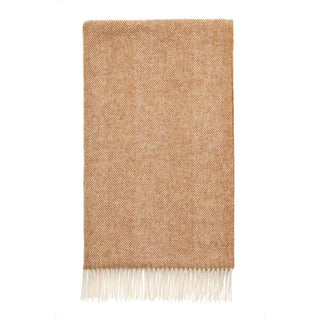 Bronte by Moon Herringbone 100% Pure Wool Throw – Made in Yorkshire