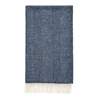 Bronte by Moon Herringbone 100% Pure Wool Throw – Made in Yorkshire