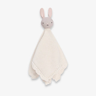 Avery Row Blushing Bunny Cuddle Cloth – Organic Cotton Baby Comforter