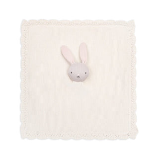 Avery Row Blushing Bunny Cuddle Cloth – Organic Cotton Baby Comforter
