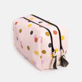 Caroline Gardner Pink Dotty Wash Bag – Women’s Toiletry & Makeup Bag