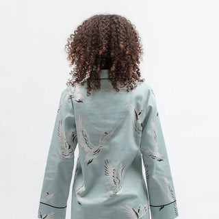 Cyberjammies Grace Swan Print Wide Leg Pyjama Set | Women’s Cotton Modal Nightwear