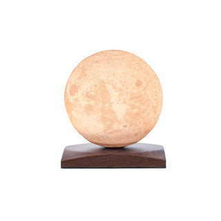 Gingko Smart LunaSpin Moon Lamp 18cm – Walnut