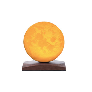 Gingko Smart LunaSpin Moon Lamp 18cm – Walnut