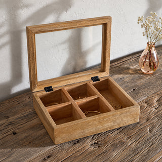 Nkuku Kabani Mango Wood Jewellery Box
