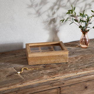 Nkuku Kabani Mango Wood Jewellery Box