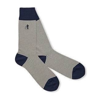 Pair of striped grey socks