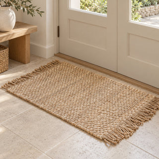 Nkuku Tunda Jute & Cotton Doormat – Natural