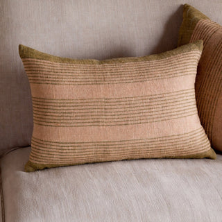 Nkuku Eesha Block Print Cushion Cover – Sage Green