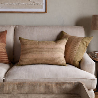 Nkuku Eesha Block Print Cushion Cover – Sage Green