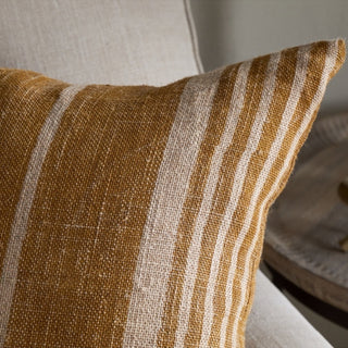 Nkuku Eesha Block Print Cushion Cover – Ochre