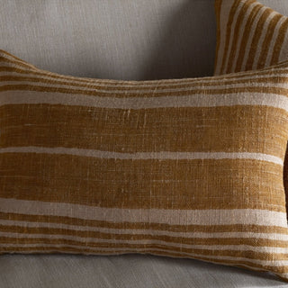 Nkuku Eesha Block Print Cushion Cover – Ochre