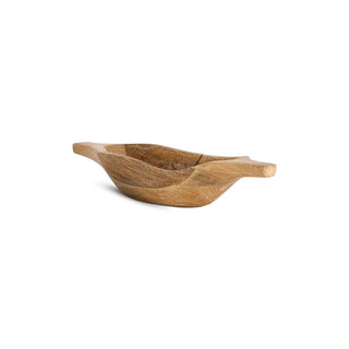 Nkuku Naashta Handled Serving Bowl – Natural Mango Wood