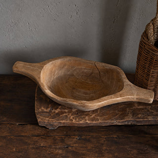 Nkuku Naashta Handled Serving Bowl – Natural Mango Wood