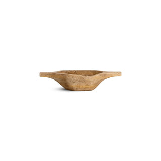 Nkuku Naashta Handled Serving Bowl – Natural Mango Wood