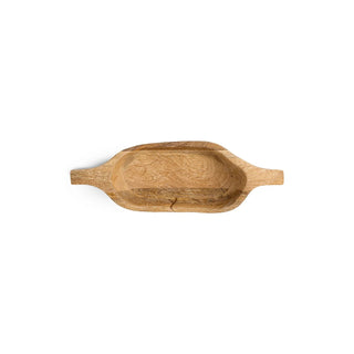 Nkuku Naashta Handled Serving Bowl – Natural Mango Wood