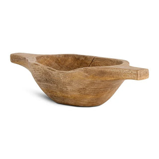 Nkuku Naashta Handled Serving Bowl – Natural Mango Wood