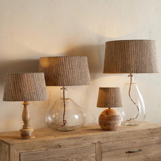 Nkuku Nadee Banana Leaf Lampshade – Natural, Medium 30.5 x 30.5cm