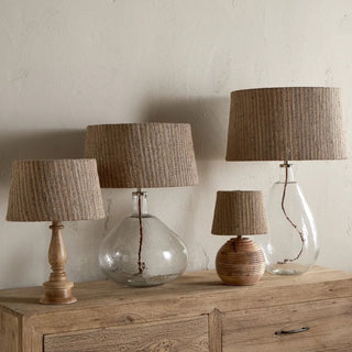 Nkuku Nadee Banana Leaf Lampshade – Natural, Medium 30.5 x 30.5cm