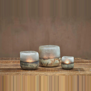 Nkuku Ngolo Aged Smoke Tealight Holder