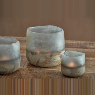 Nkuku Ngolo Aged Smoke Tealight Holder