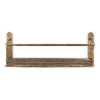 Nkuku Olani Bathroom Shelf – Antique Brass