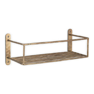 Nkuku Olani Bathroom Shelf – Antique Brass
