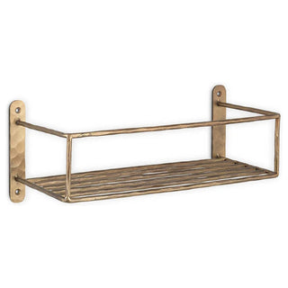 Nkuku Olani Bathroom Shelf – Antique Brass