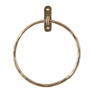 Nkuku Olani Towel Ring – Antique Brass Finish