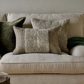 Nkuku Paduna Cushion Cover – Jute & Cotton Handwoven Design