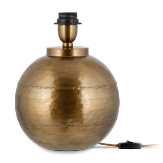 Nkuku Rasan Handcrafted Antique Brass Table Lamp Base